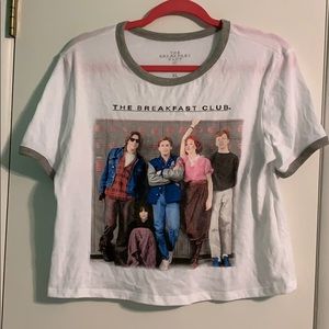 The Breakfast Club Ringer Crop Top